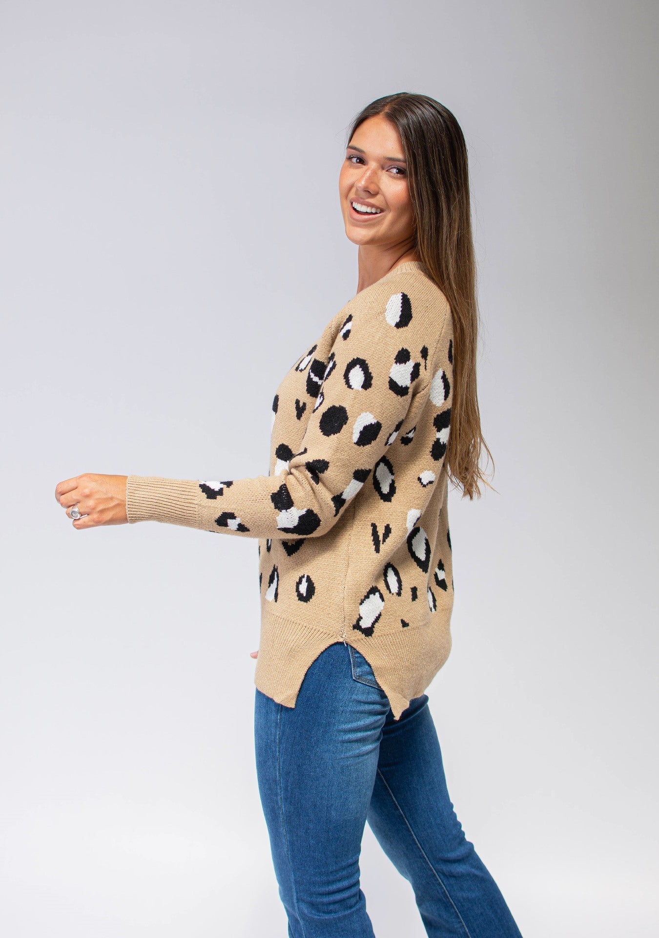 Buzo Tejido animal print