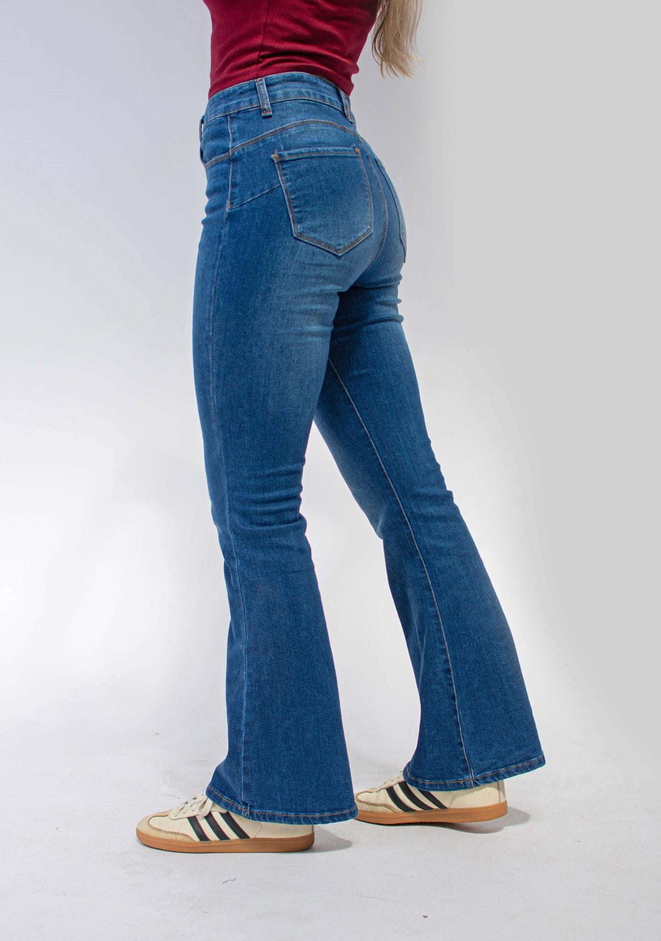 Jean Wide Leg con Lycra