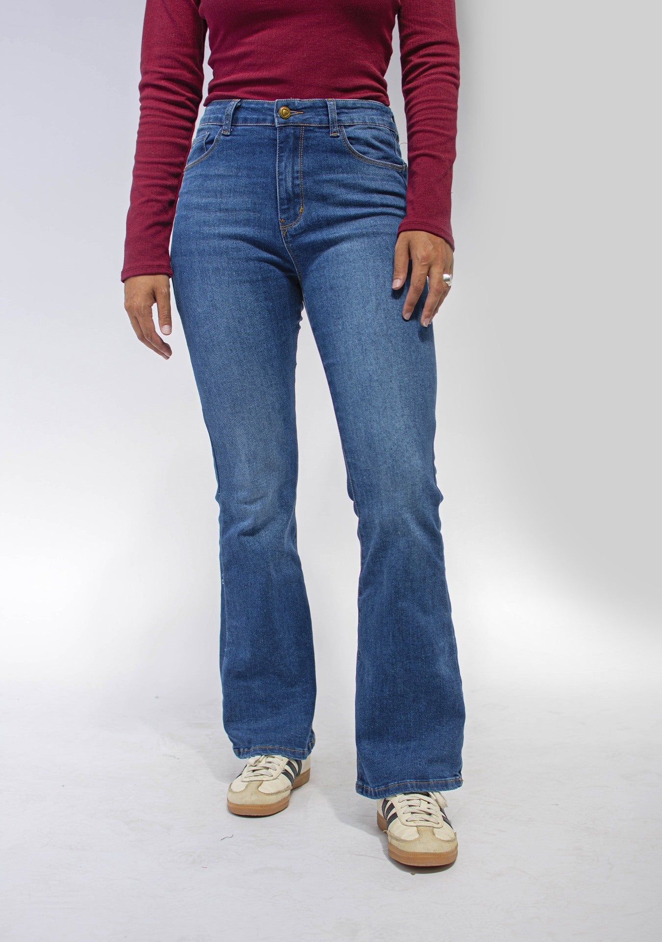Jean Wide Leg con Lycra