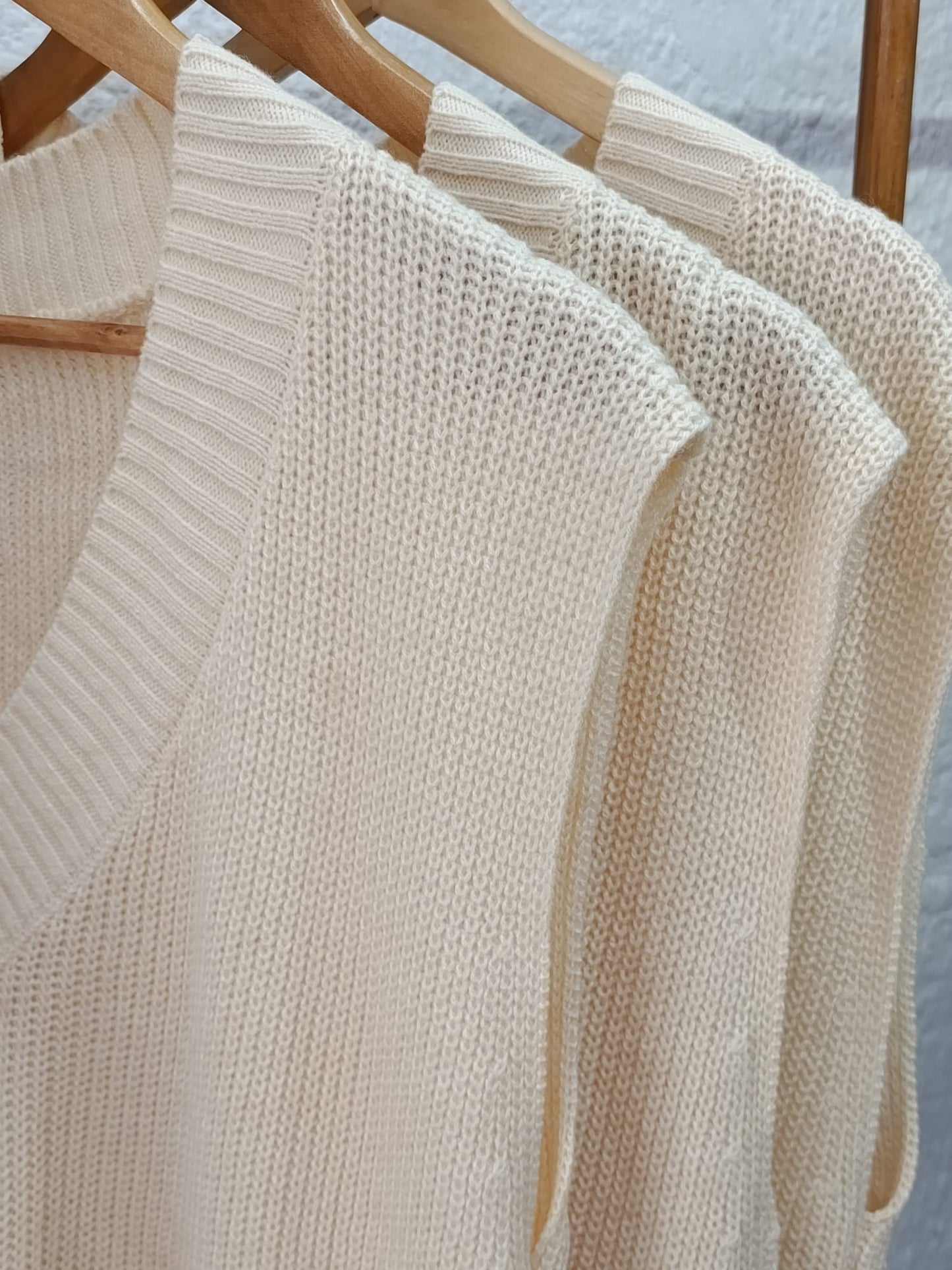 Chaleco tejido con botones