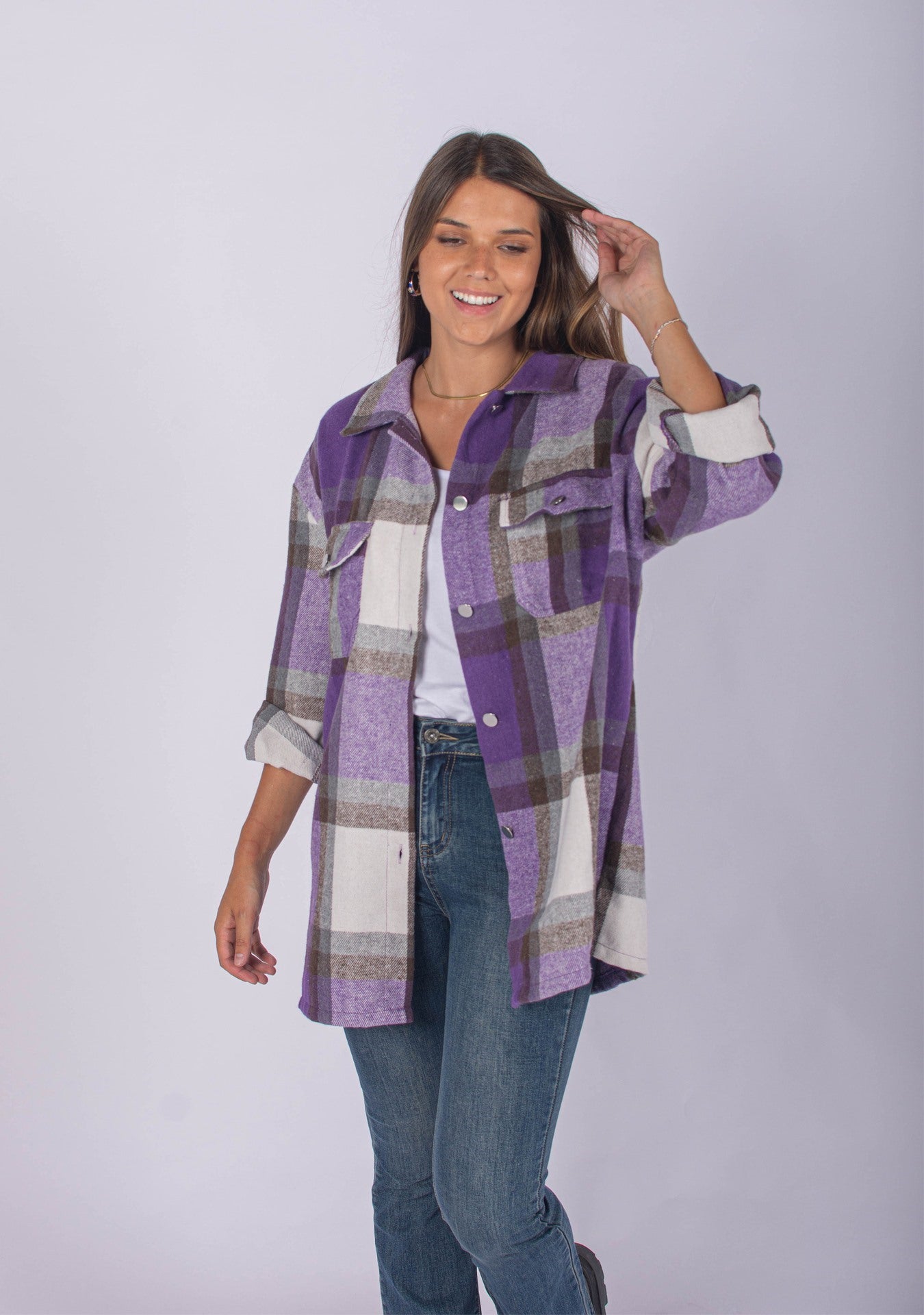 Sobrecamisa paño cuadros hotsell