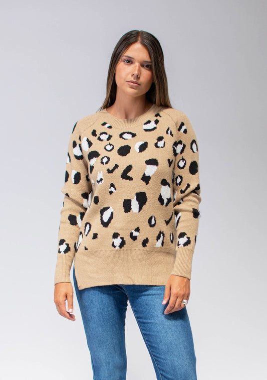 Buzo Tejido animal print