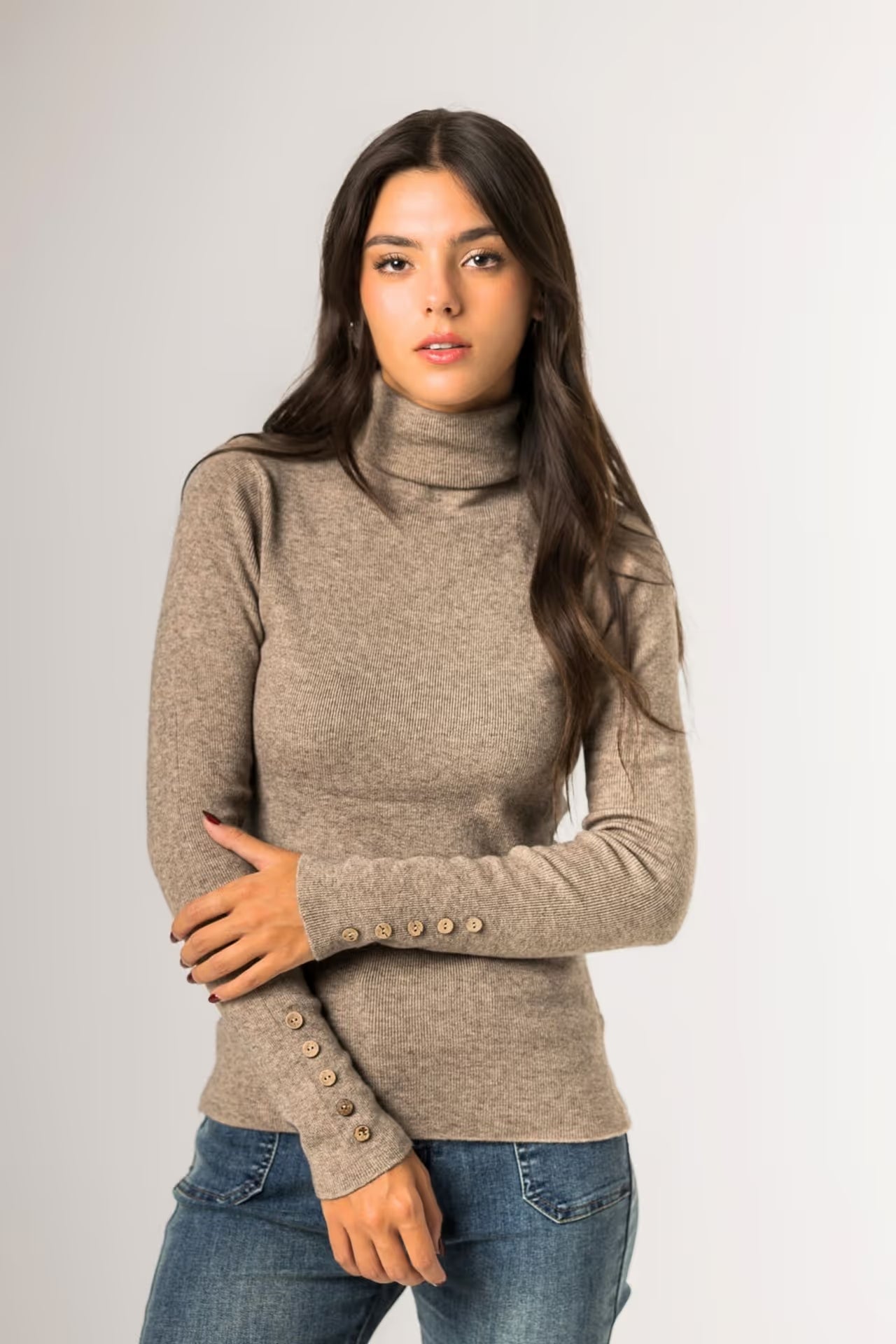 Polera Tejida C/Botones