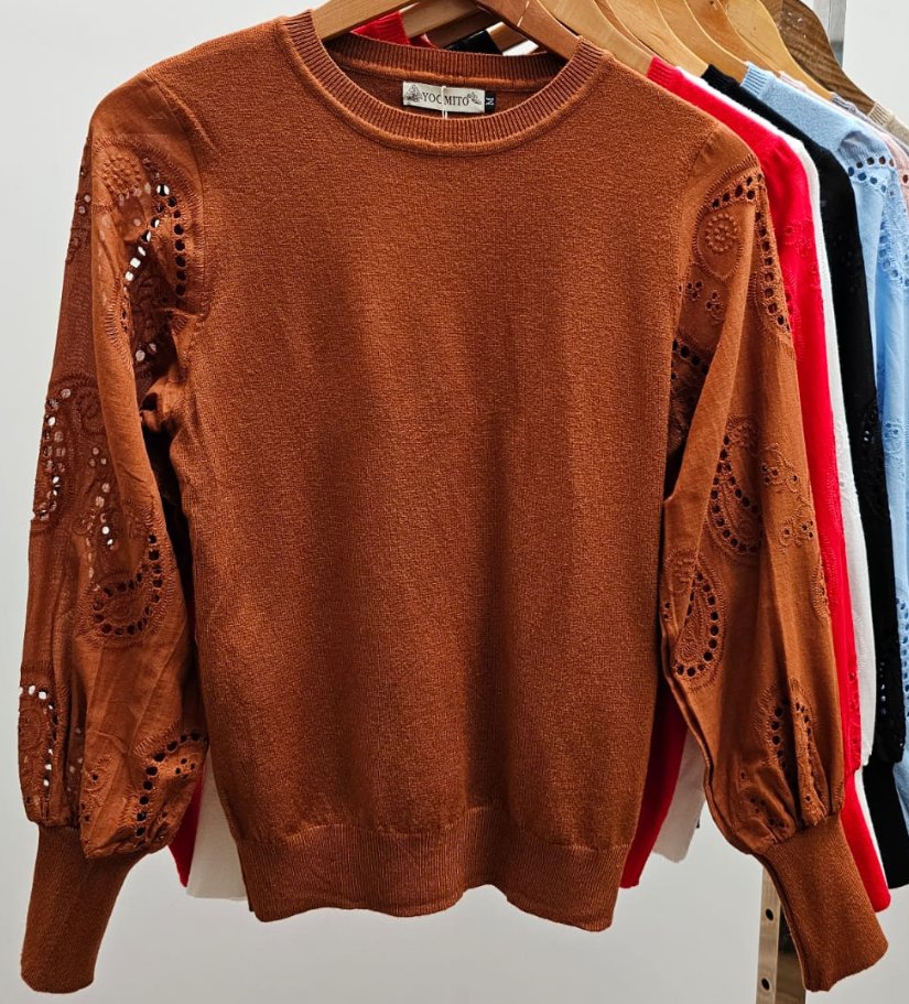 Buzo c/manga Broderie