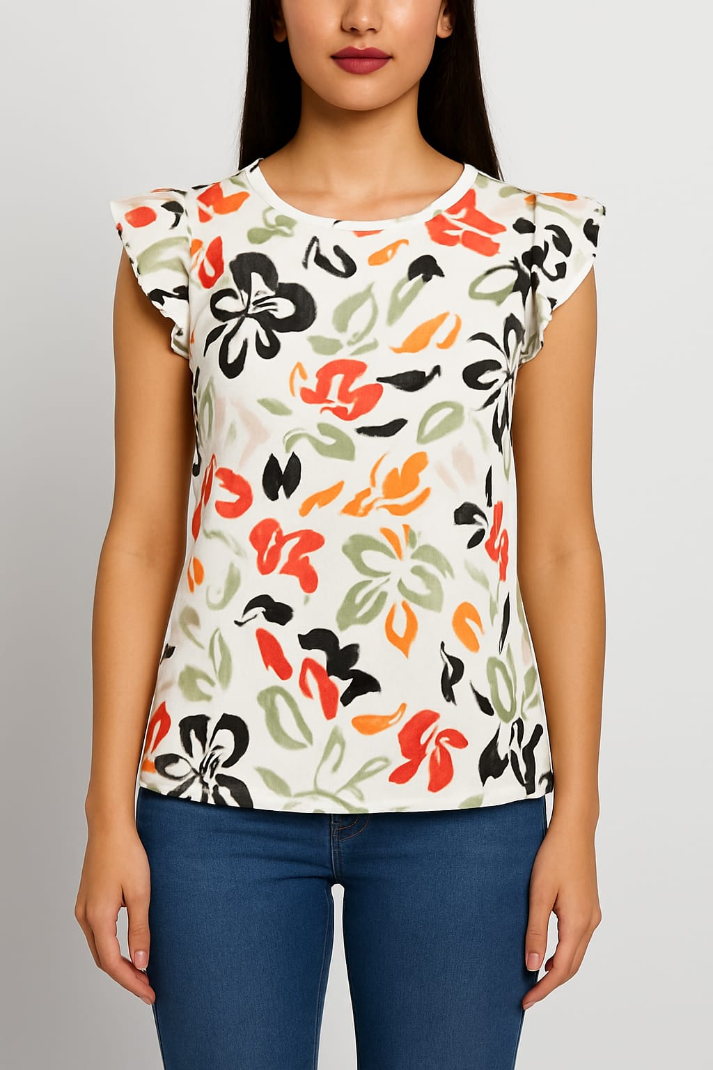 Blusa con Volados en manga