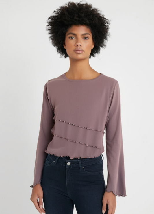 Blusa Morley con volados